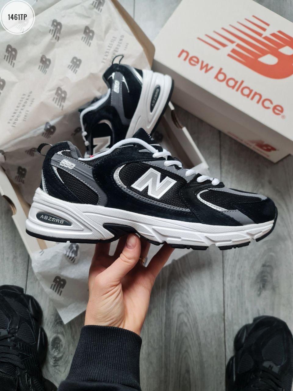 Чоловічі кросівки New Balance 530 abzorb (чорно-сірі) спортивні кроси 1461TP Нью Беленс vkross