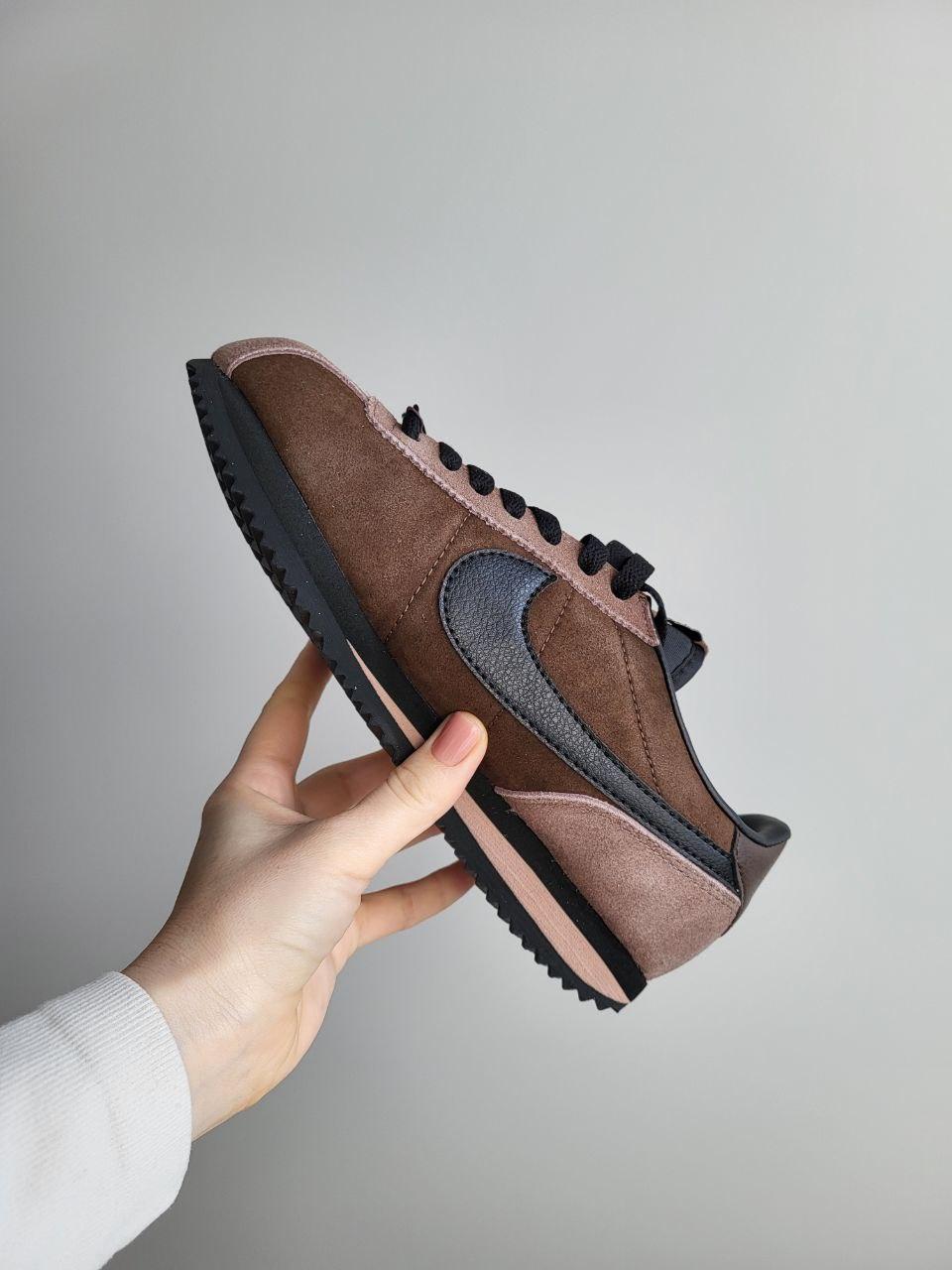 Жіночі повсякденні кросівки Nike Cortez Brown (коричневі) модні демісезонні кроси 698 Найк vkross