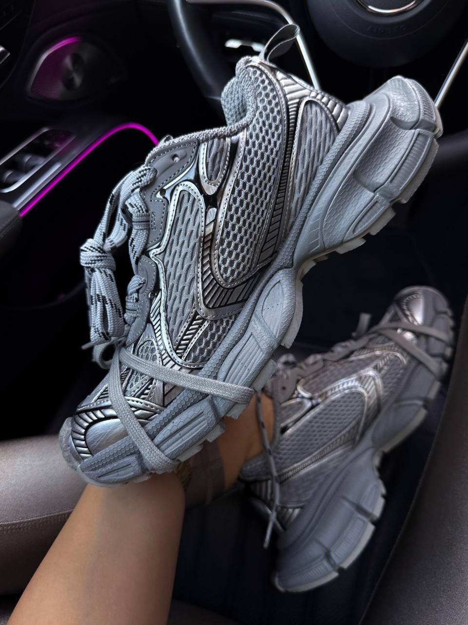 Жіночі кросівки Balenciaga 3XL GREY (сірі) модні демісезонні кросівки 9661 Баленсіага vkross