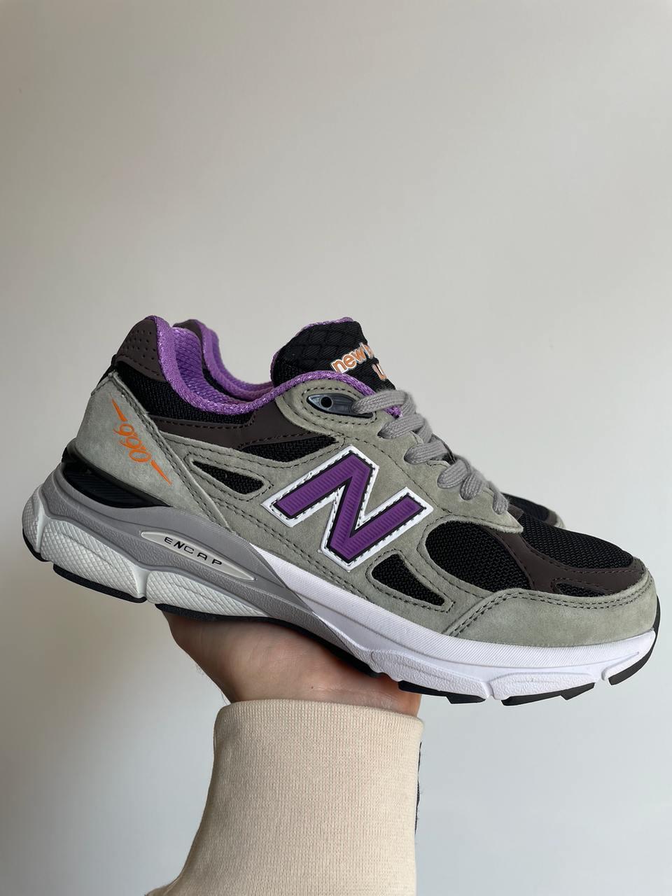 Жіночі демісезонні кросівки New Balance 990 (світло-сірі) стильні спортивні кроси 0693v Нью Беленс vkross