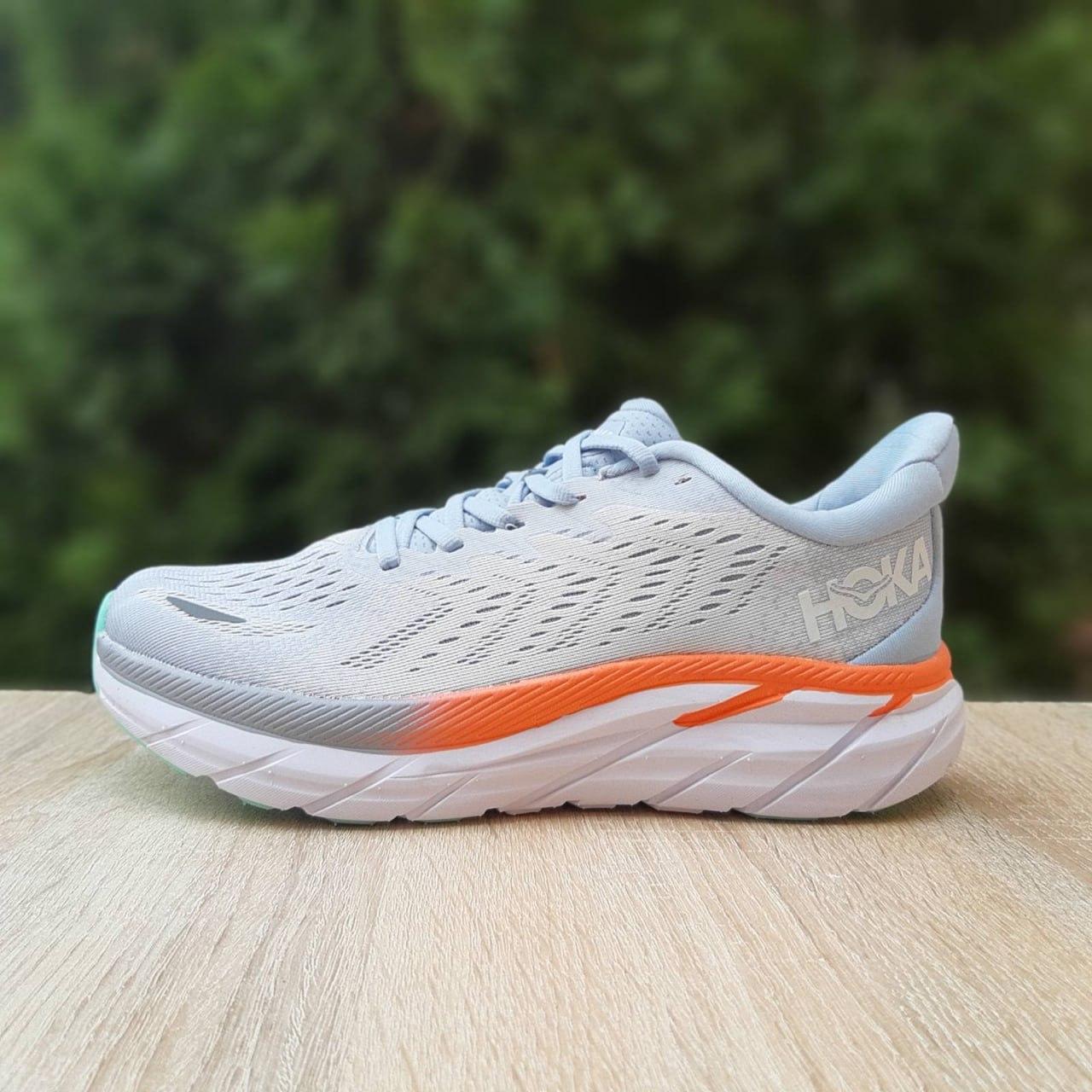 Жіночі демісезонні кросівки Hoka CLIFTON 8 (блакитні) стильні повсякденні кроси 21132 Хока vkross