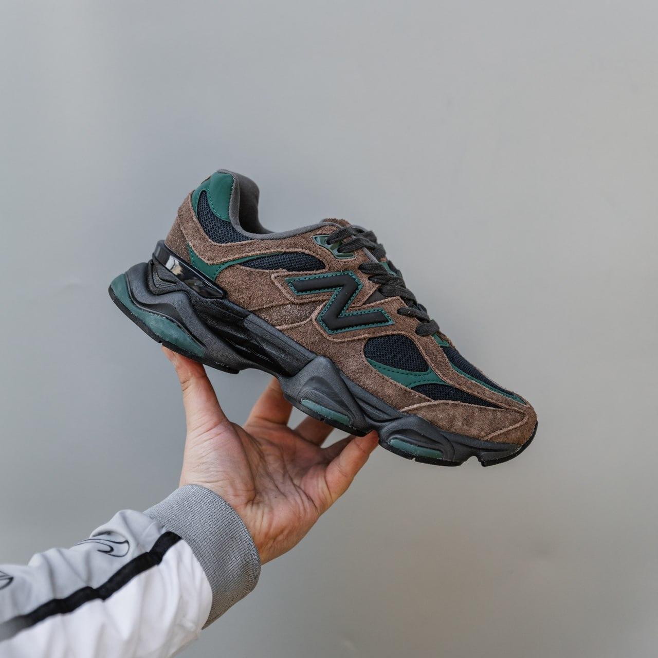 Чоловічі спортивні кросівки New Balance 9060 (коричневі) демісезонні кроси 3031 Нью Беленс vkross, фото 1