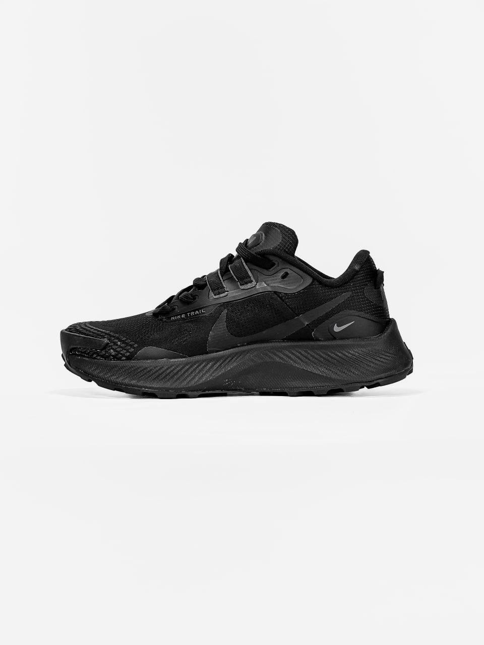 Жіночі спортивні кросівки Nike Pegasus Trail 3 Black (чорні) стильні кросівки NK854-N Найк vkross, фото 1