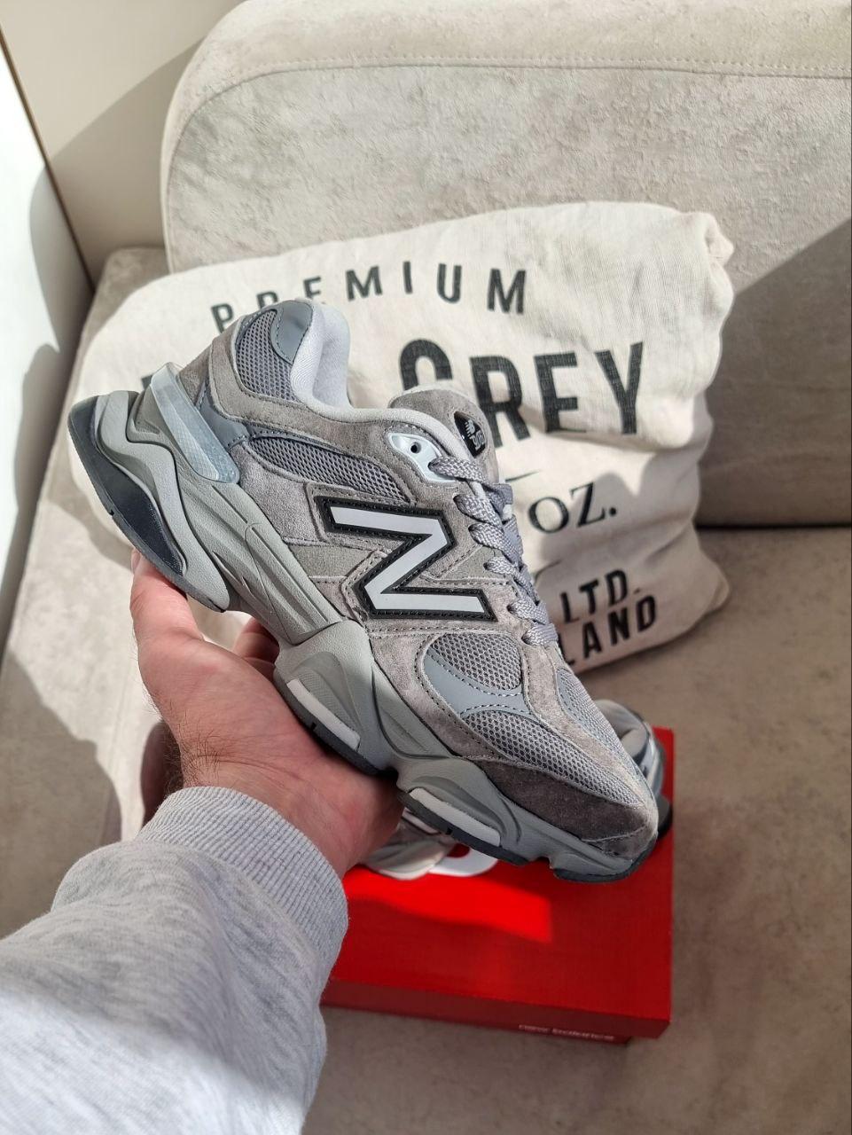 Жіночі спортивні кросівки New Balance 9060 (сірі) демісезонні кроси 01471 Нью Беленс vkross