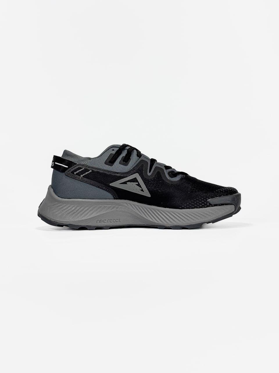 Жіночі спортивні кросівки Nike Pegasus Trail 2 Black/Grey (чорно-сірі) стильні кросівки NK848-N Найк vkross