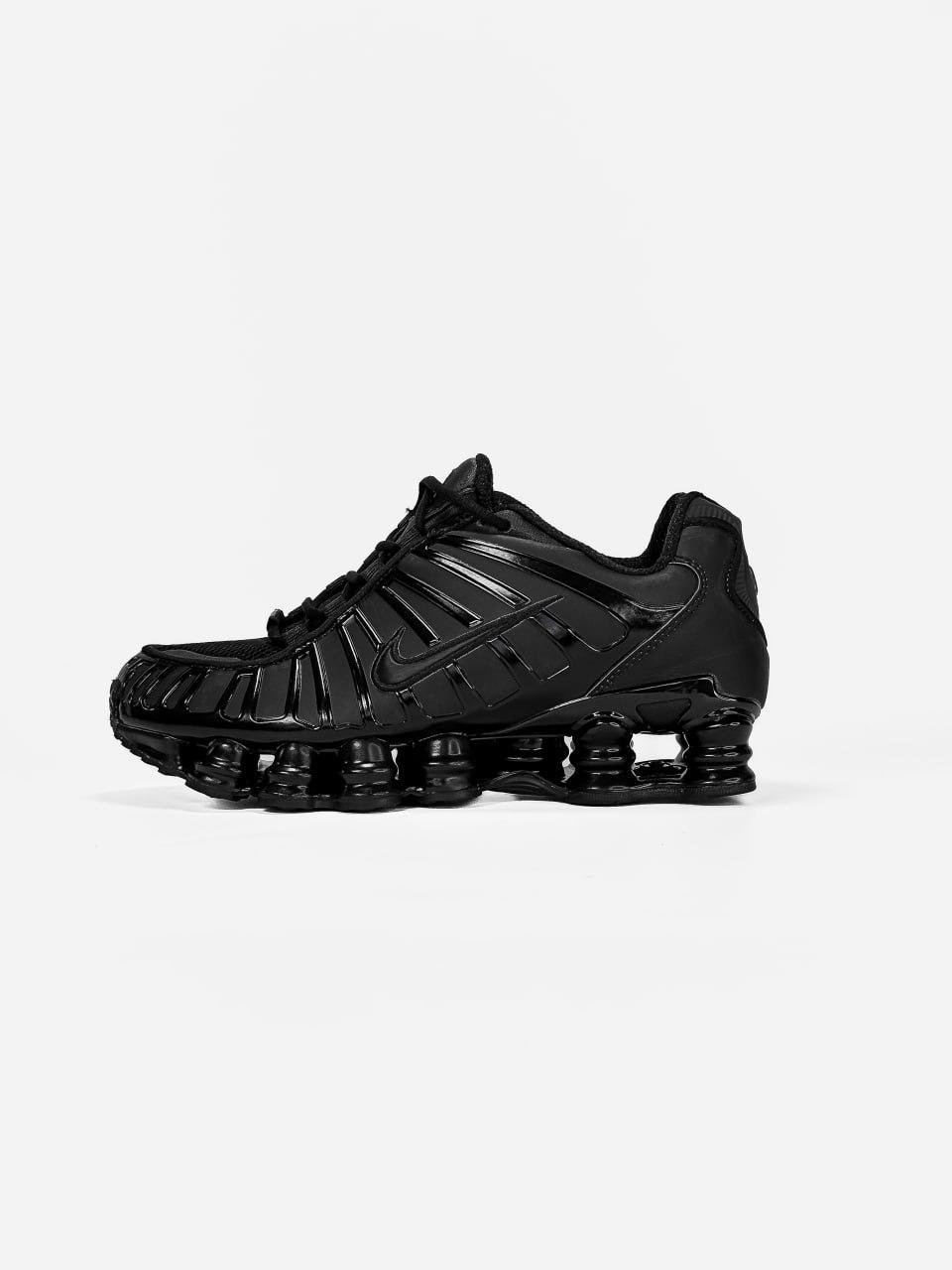 Чоловічі кросівки Nike Shox TL Black Green (чорні із зеленим) стильні кросівки NK861-N Найк vkross