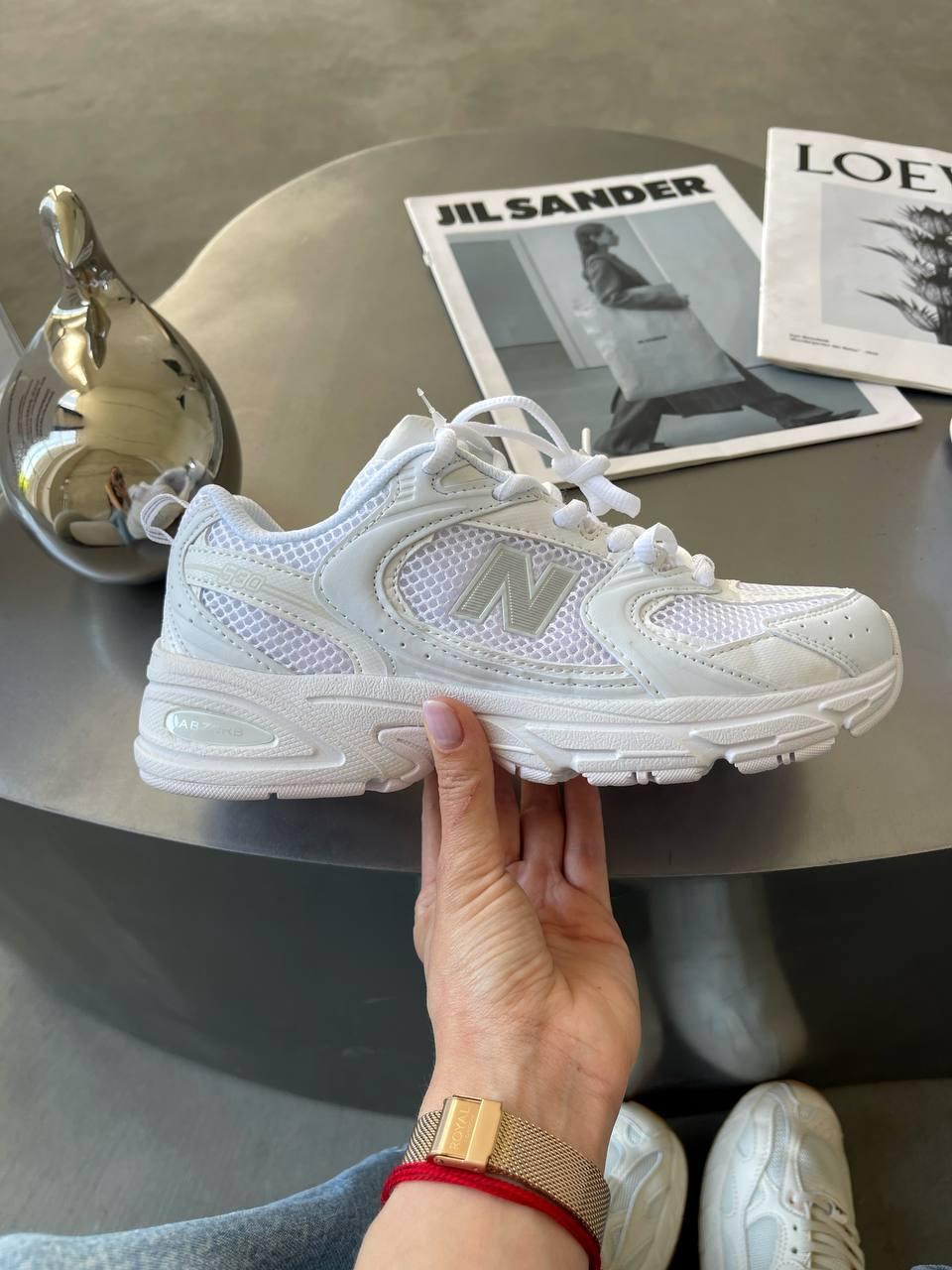 Жіночі демісезонні кросівки New Balance 530 White (білі) стильні спортивні кроси NB004 Нью Беленс vkross