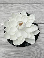 Штучний лотос для водойми, діаметр 18 см — декоративна квітка для ставка, басейну, фонтану, фото 2