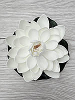 Штучний лотос для водойми, діаметр 18 см — декоративна квітка для ставка, басейну, фонтану, фото 4