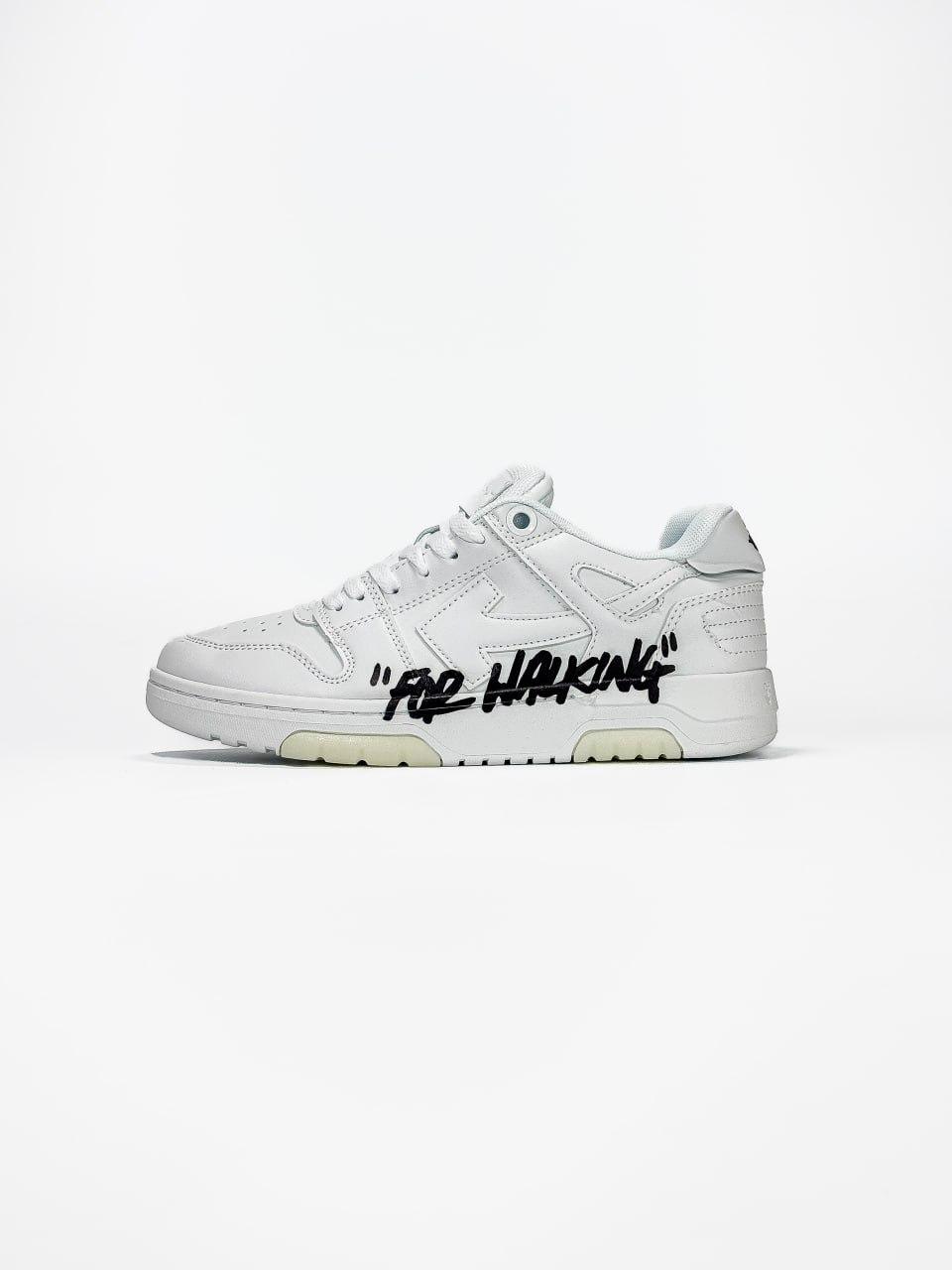 Жіночі демісезонні кросівки OFF-WHITE Out Of Office For Walking (білі) спортивні кроси OF001-N Оф-Вайт vkross