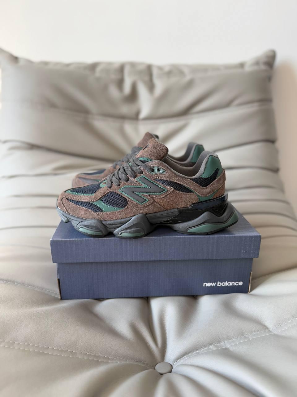 Жіночі спортивні кросівки New Balance 9060 Beef and Broccoli (коричневі) демісезонні art0906 Нью Беленс vkross