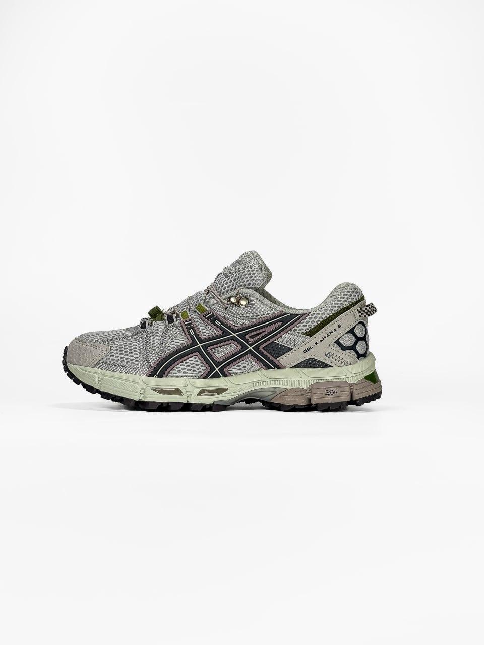 Жіночі демісезонні кросівки Asics Gel-Kahana 8 beige/haki (бежеві з хакі) спортивні кросівки AS145 Асикс vkross