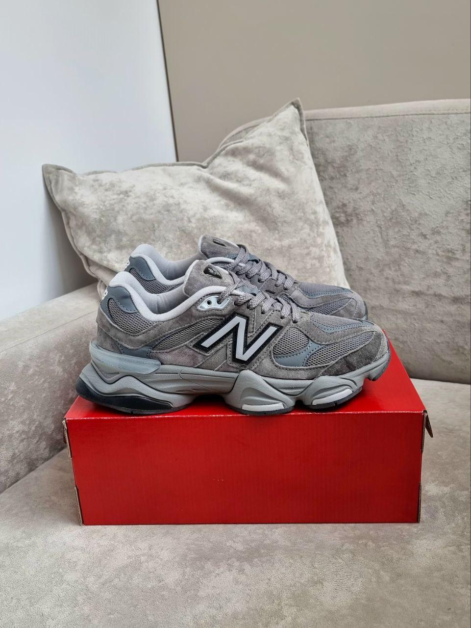 Жіночі спортивні кросівки New Balance 9060 (сірі) демісезонні кроси 01471 Нью Беленс vkross