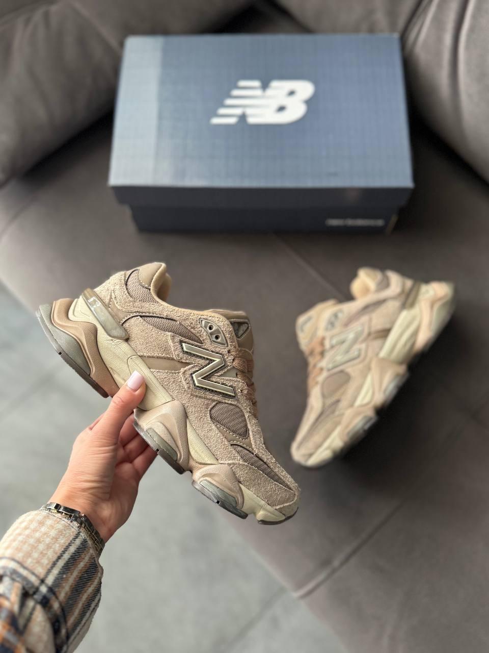 Жіночі спортивні кросівки New Balance 9060 Brown (коричневі) демісезонні кроси 680 Нью Беленс vkross