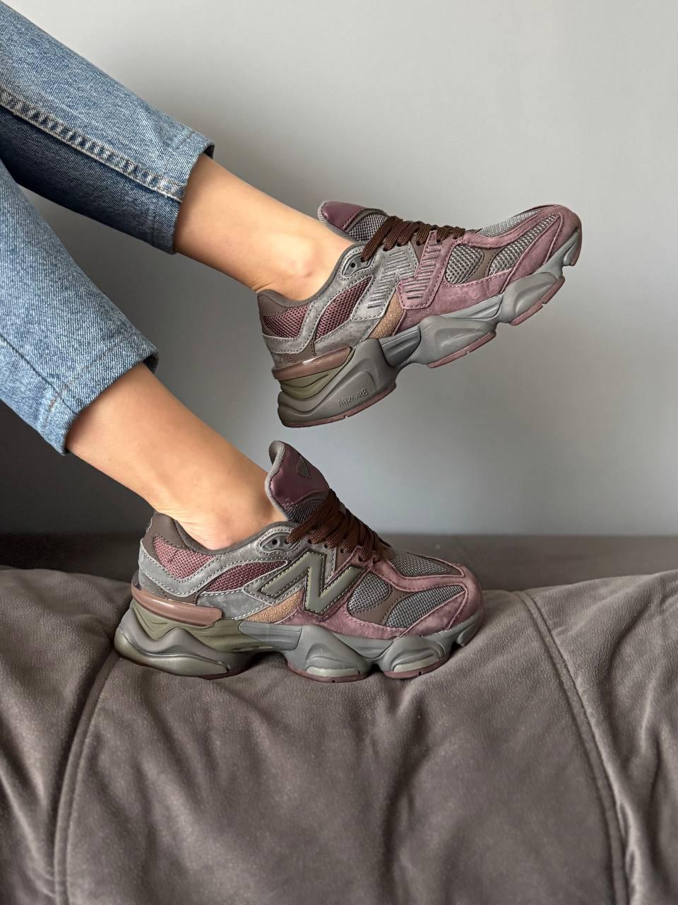 Жіночі кросівки New Balance 9060 Truffle Rich Earth (коричневі) демісезонні кроси 681 Нью Беленс vkross