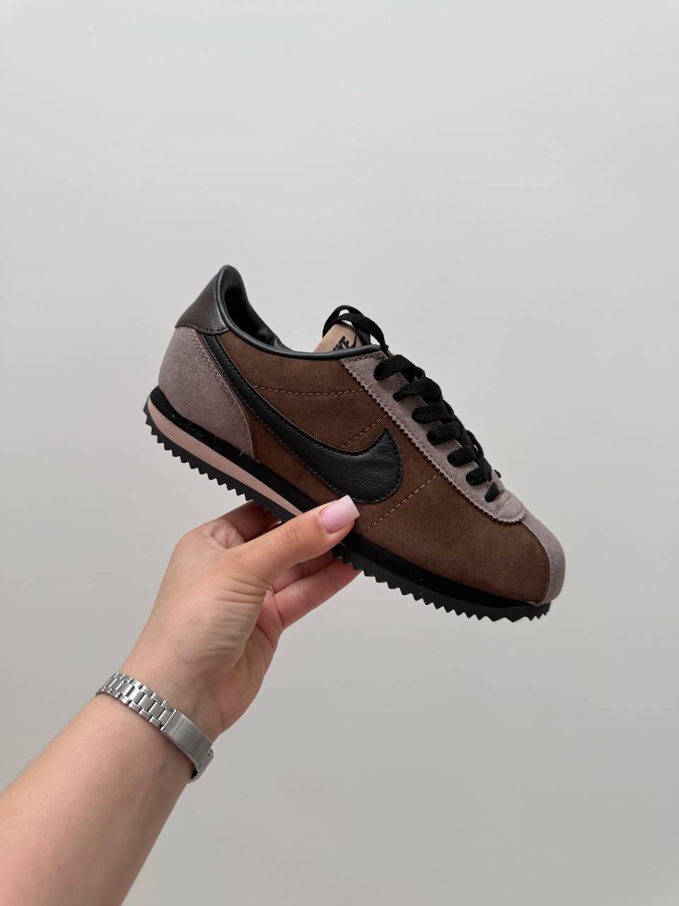 Жіночі повсякденні кросівки Nike Cortez (коричневі) модні демісезонні кроси 577351 Найк vkross