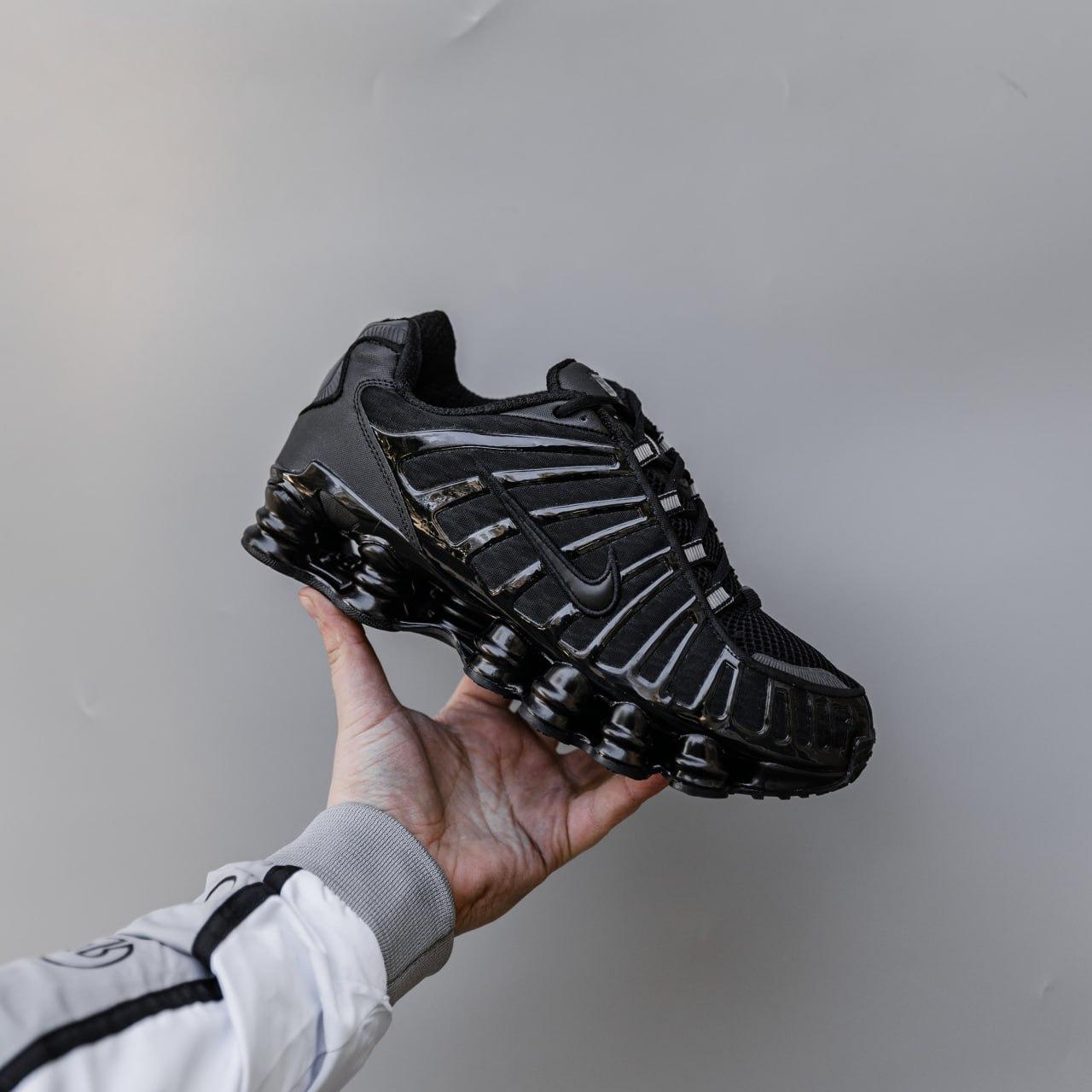 Чоловічі кросівки Nike Shox TL Black (чорні) модні демісезонні кроси 3011 Найк vkross, фото 1