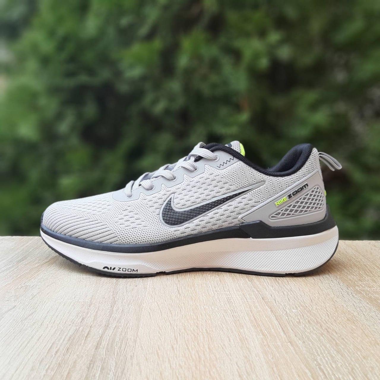 Чоловічі спортивні кросівки Nike Zoom (світло-сірі) модні повсякденні кроси 11473 Найк vkross, фото 1