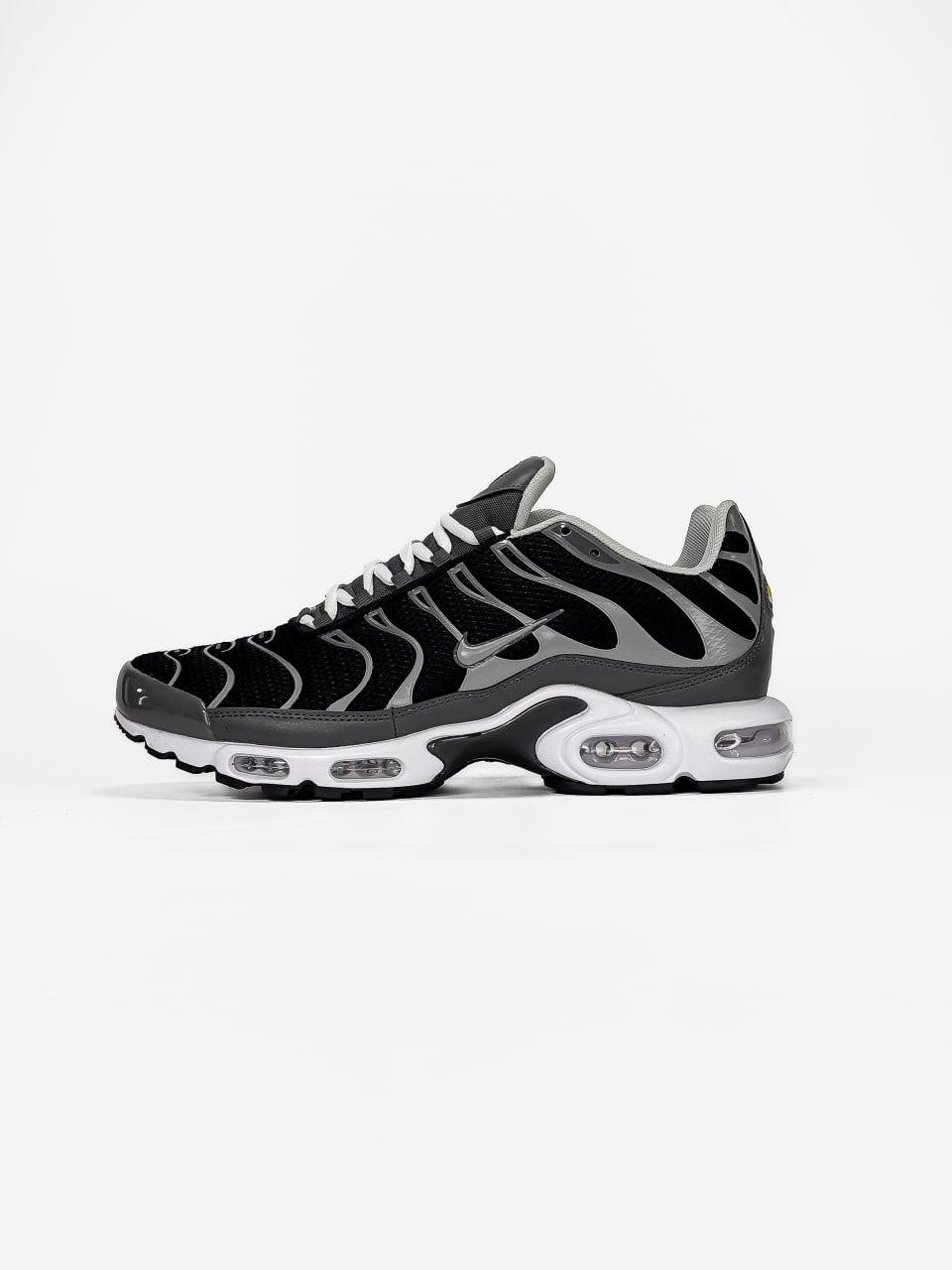 Чоловічі кросівки Nike Air Max Tn Black/Gray (чорно-сірі) модні спортивні кроси NK846 Найк vkross, фото 1
