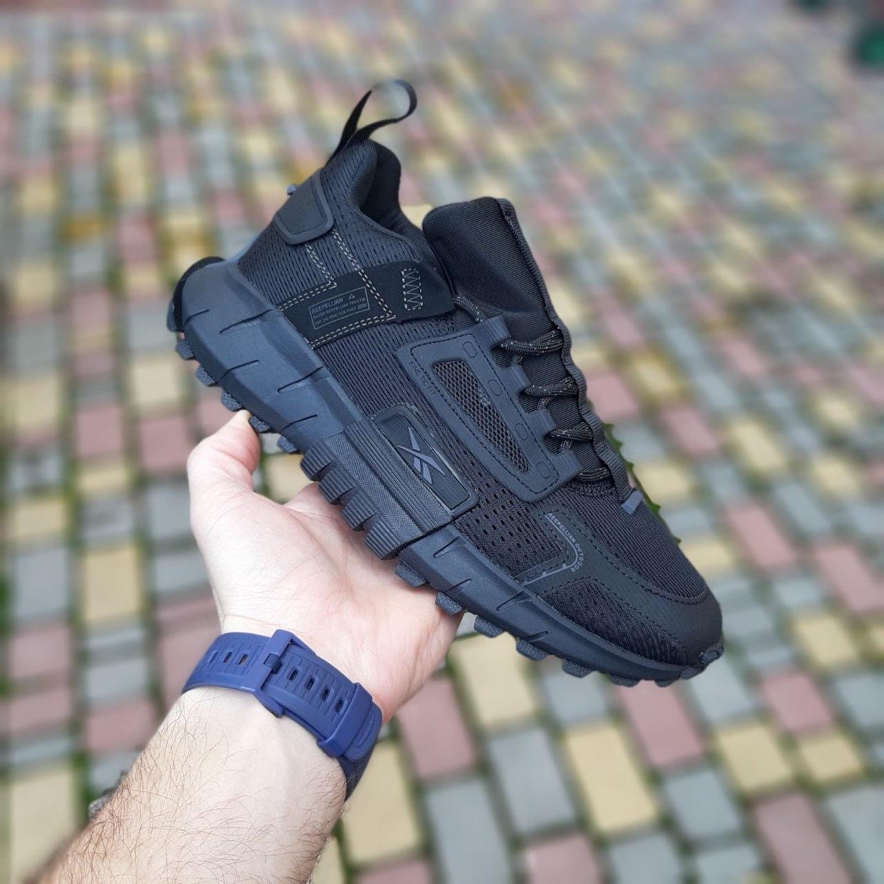 Чоловічі кросівки Reebok Zig Kinetica Edge (чорні) повсякденні кросівки 11127 Рибок vkross