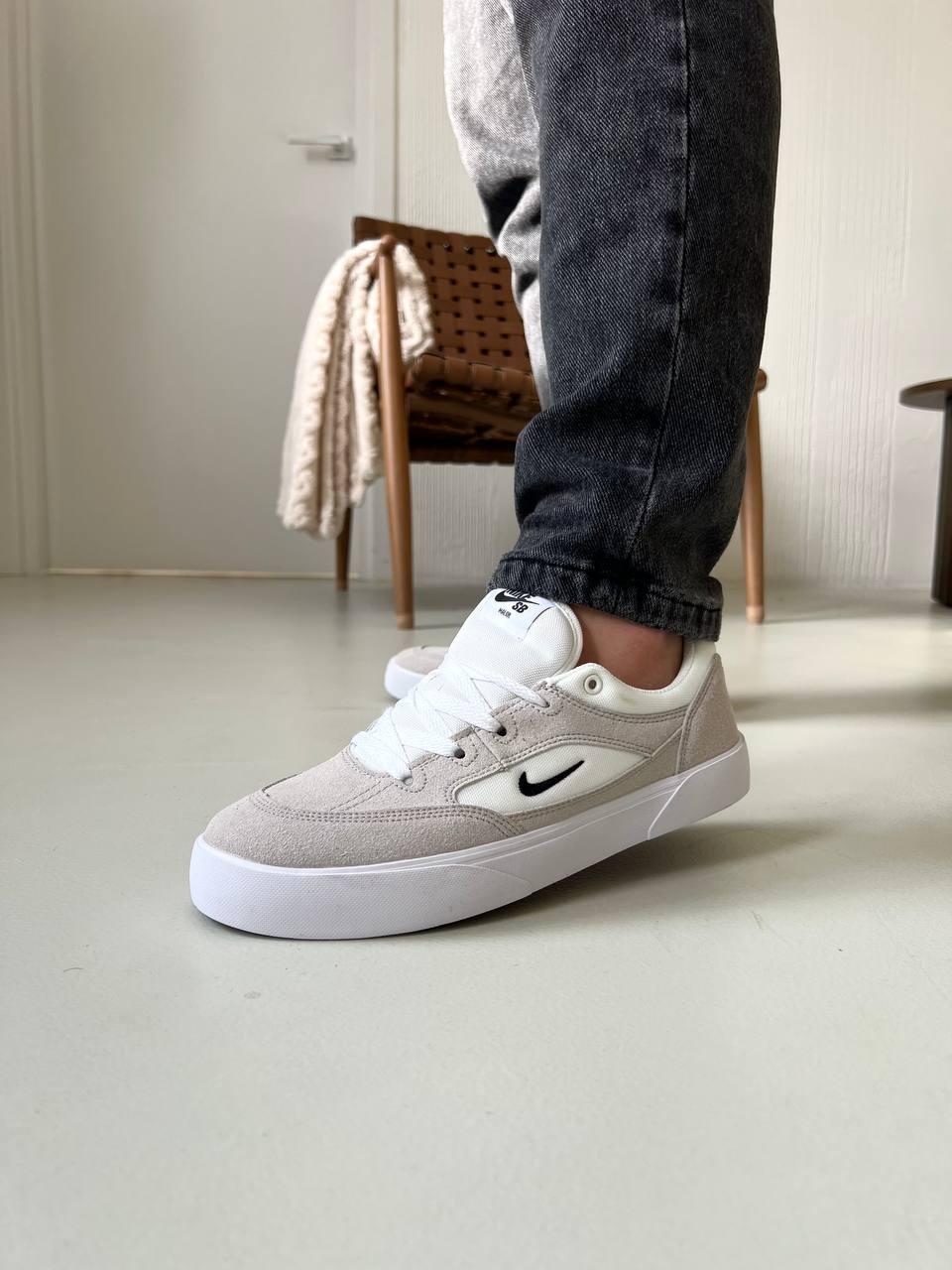 Чоловічі кросівки Nike Sb skate shoes white black (білі з чорним) повсякденні Ar99622 Найк vkross, фото 1