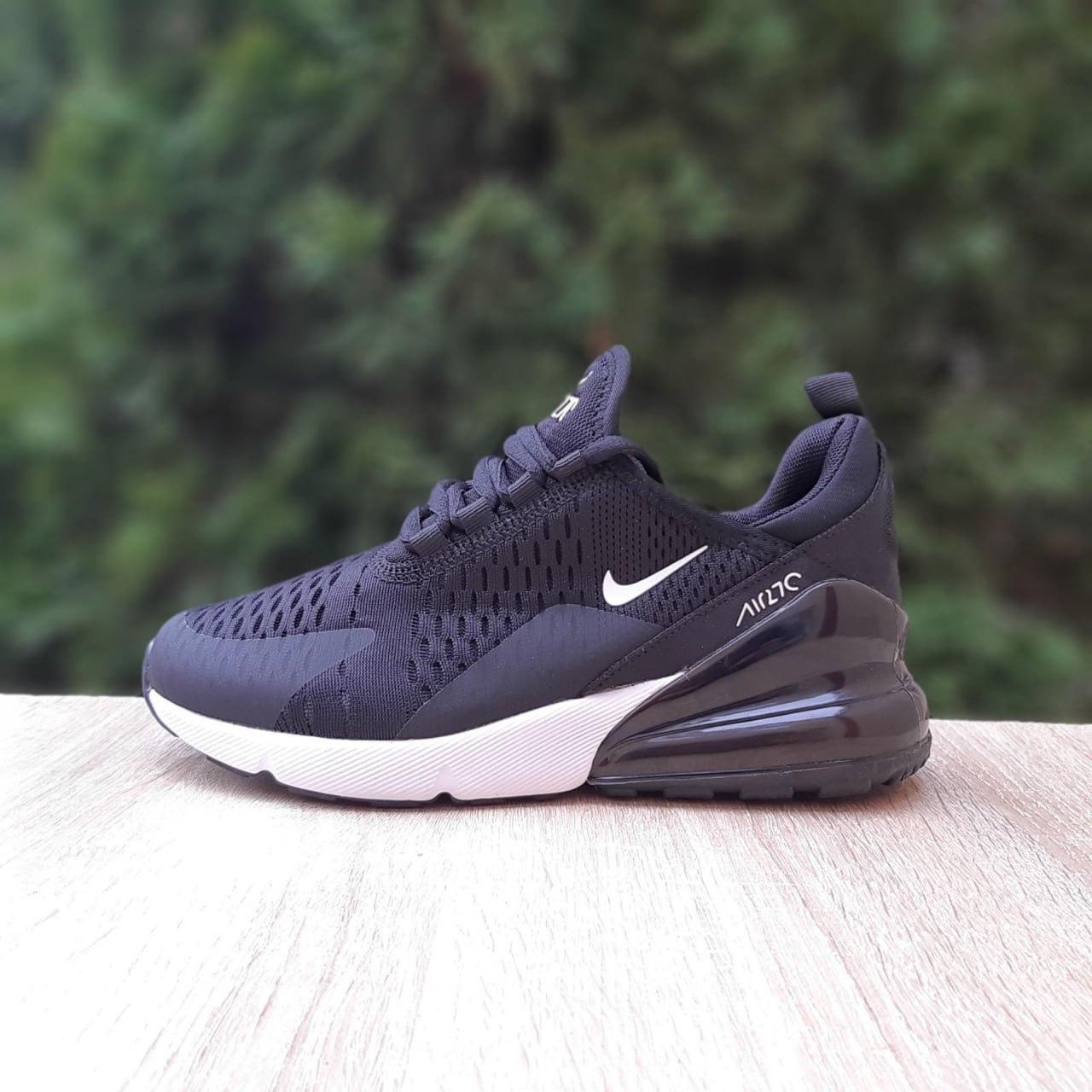 Чоловічі кросівки Nike Air Max 270 (чорно-білі) модні спортивні кроси 21145 Найк vkross, фото 1