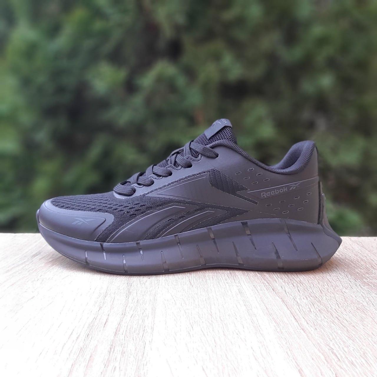Чоловічі кросівки Reebok Zig Kinetica (чорні) повсякденні кросівки 11509 Рибок vkross