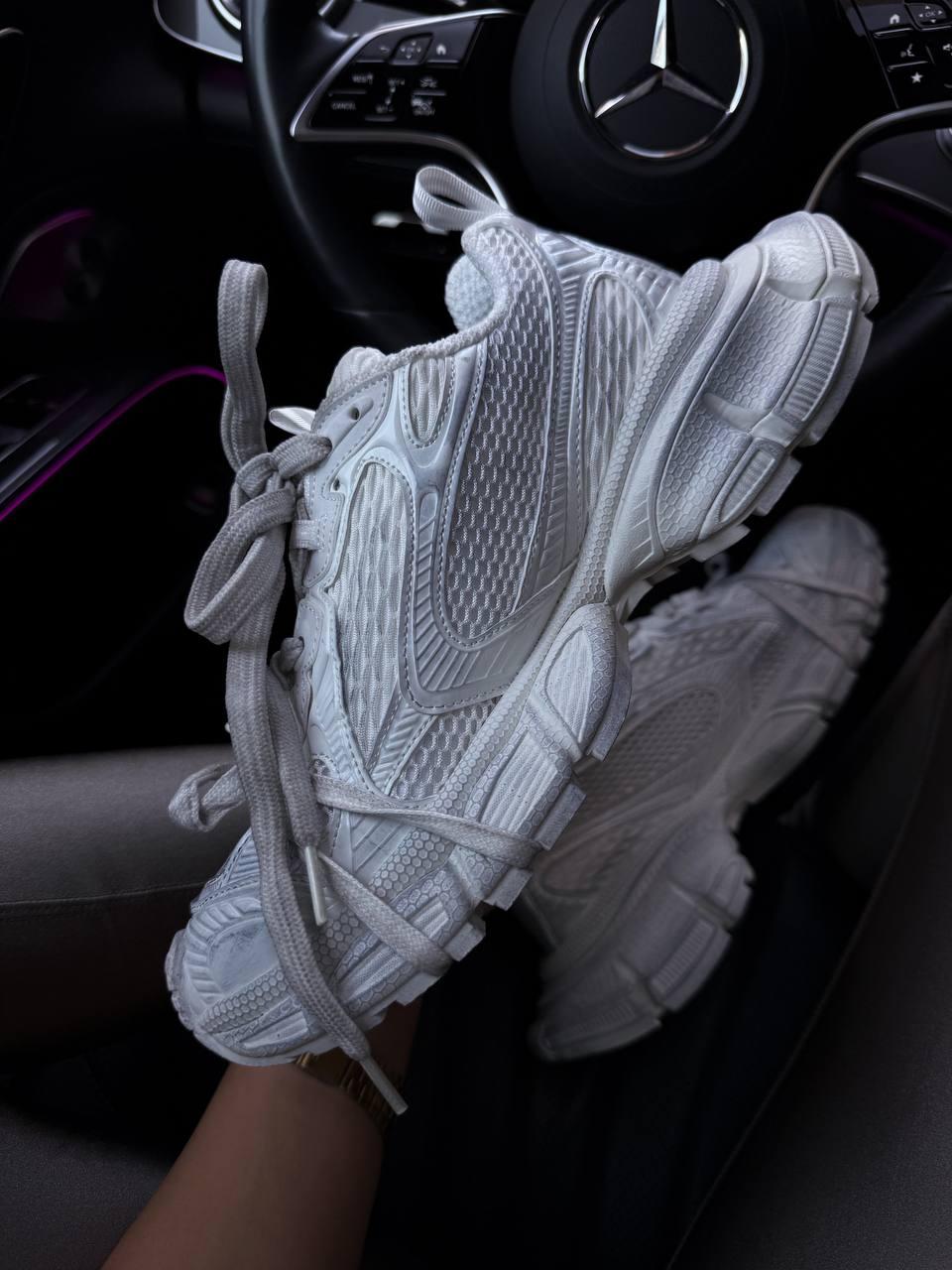Жіночі кросівки Balenciaga 3XL White (білі) модні демісезонні кросівки 9679 Баленсіага vkross, фото 1