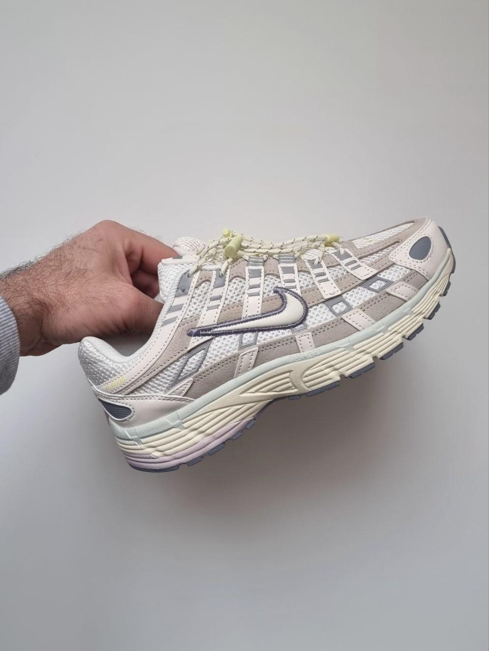 Жіночі демісезонні кросівки Nike P-6000 (біло-бежеві) модні спортивні кроси 01478 Найк vkross, фото 1