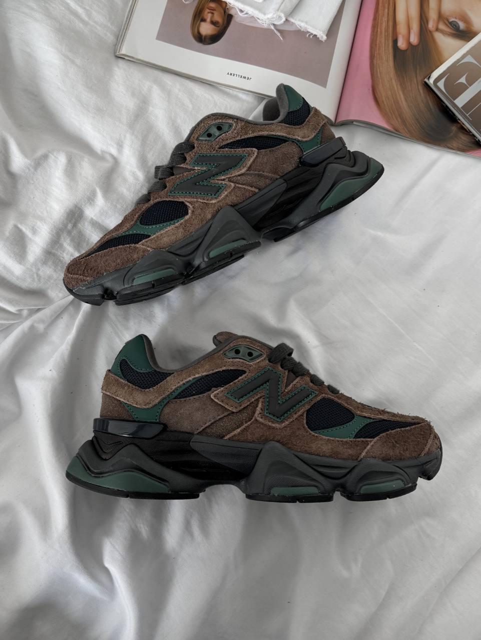 Жіночі спортивні кросівки New Balance 9060 (коричневі) демісезонні кроси 6763355 Нью Беленс vkross