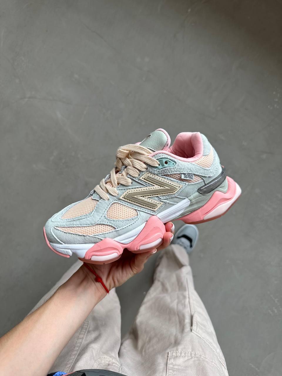 Жіночі спортивні кросівки New Balance 9060 Pink Premium (рожеві) демісезонні кроси NB0036 Нью Беленс vkross