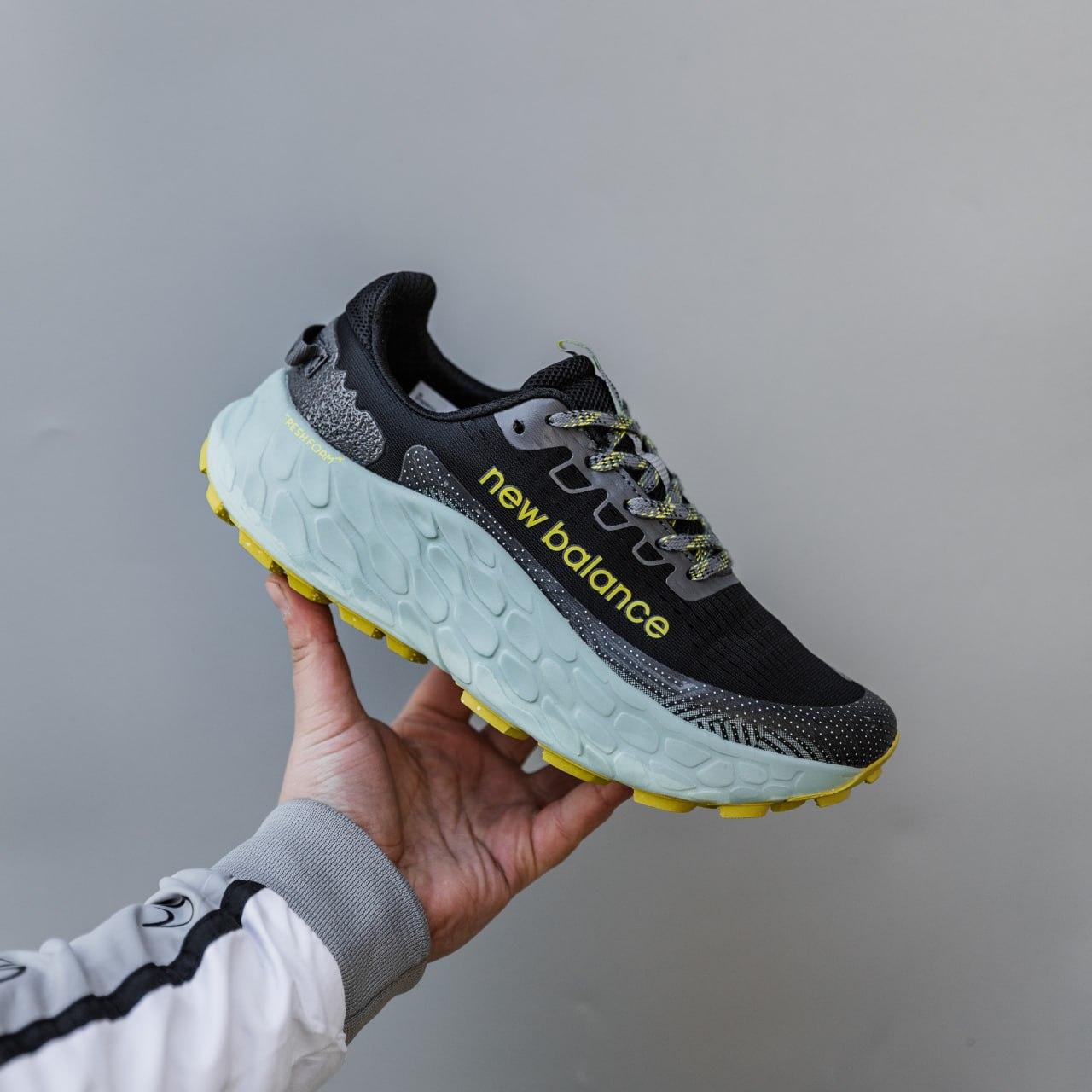 Чоловічі кросівки New Balance More Trail v3 (чорні з бірюзовим) спортивні 3040 Нью Беленс vkross