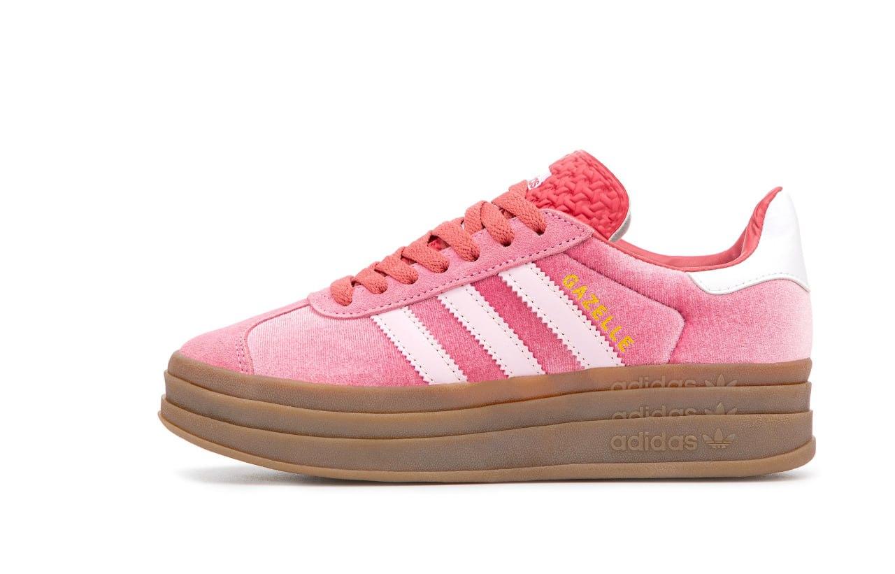 Жіночі демісезонні кросівки Adidas GAZELLE Bold (рожеві) спортивні повсякденні кроси 15128 Адідас vkross