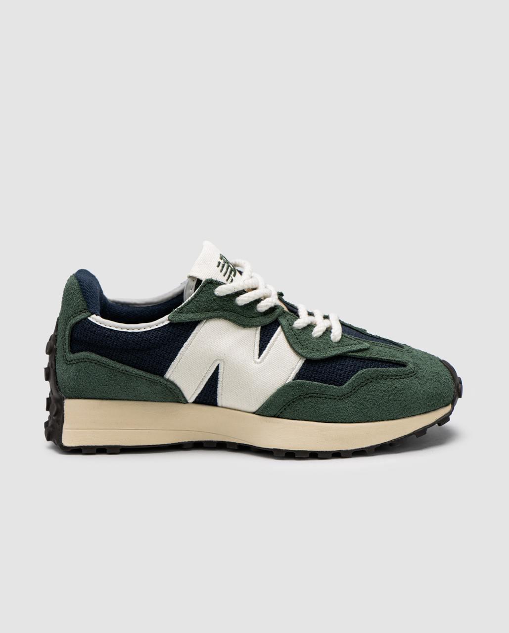 Жіночі демісезонні кросівки New Balance 327 Midnight Green (зелені) спортивні кроси 03094 Нью Беленс vkross