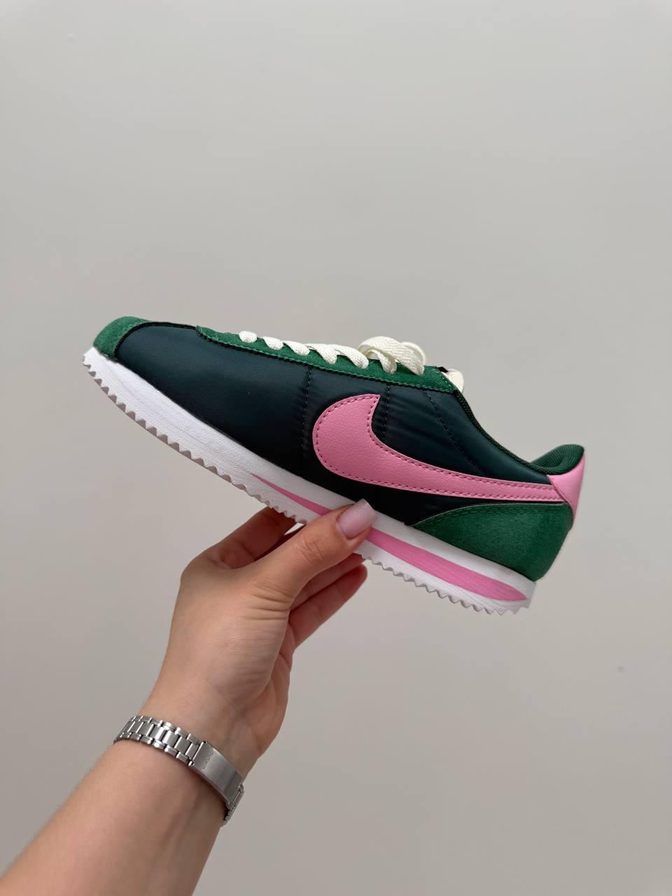 Жіночі повсякденні кросівки Nike Cortez (зелені) модні демісезонні кроси 490714 Найк vkross