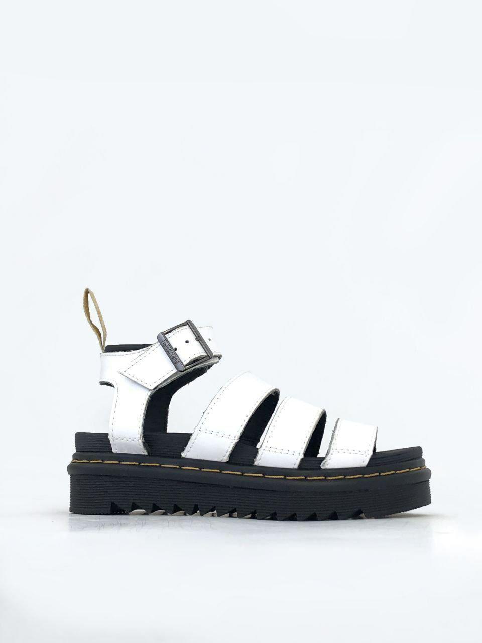 Жіночі літні сандалії Dr. Martens Sandals White (білі) модні босоніжки на літо 6331 Др. Мартінс vkross