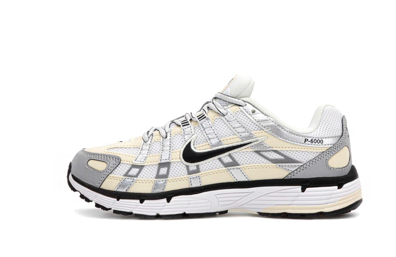 Чоловічі кросівки Nike P-6000 (біло-сірі) модні спортивні кроси 15142 Найк vkross, фото 1