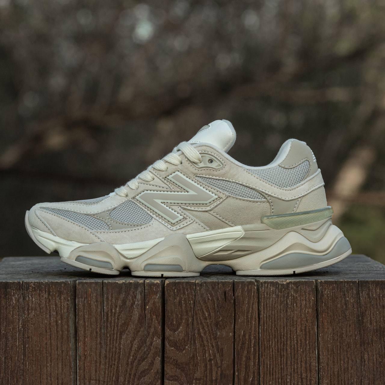 Жіночі спортивні кросівки New Balance 9060 Light Beige (бежеві) демісезонні кроси 2216 Нью Беленс vkross
