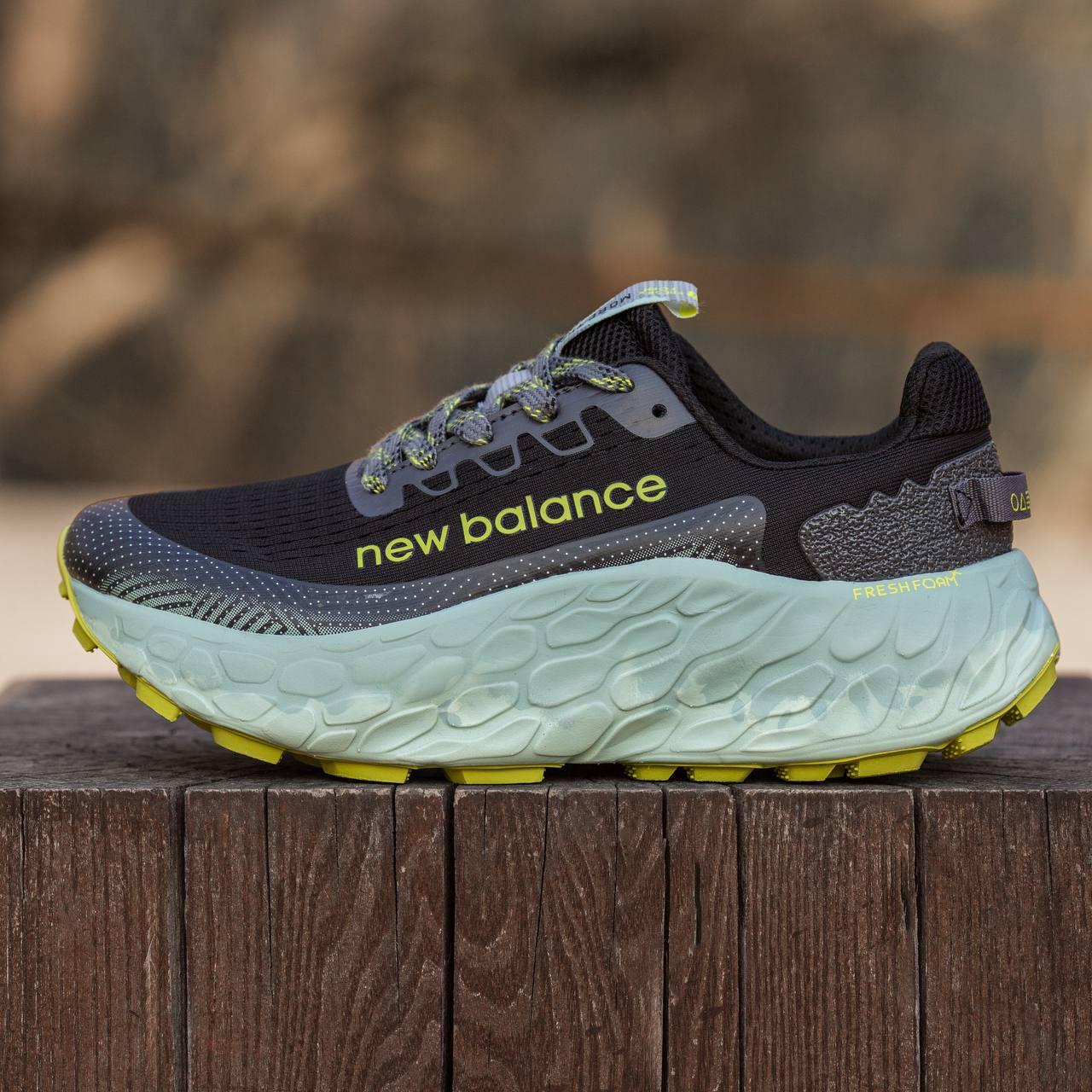 Чоловічі кросівки New Balance More Trail v3 Black Green (чорні із зеленим) спортивні 2207 Нью Беленс vkross, фото 1