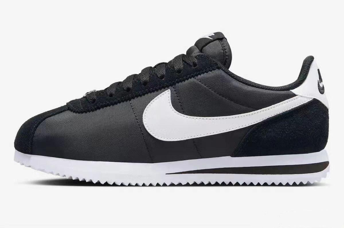 Чоловічі повсякденні кросівки Nike Cortez Black/White (чорно-білі) модні демісезонні кроси 1490TP Найк vkross, фото 1