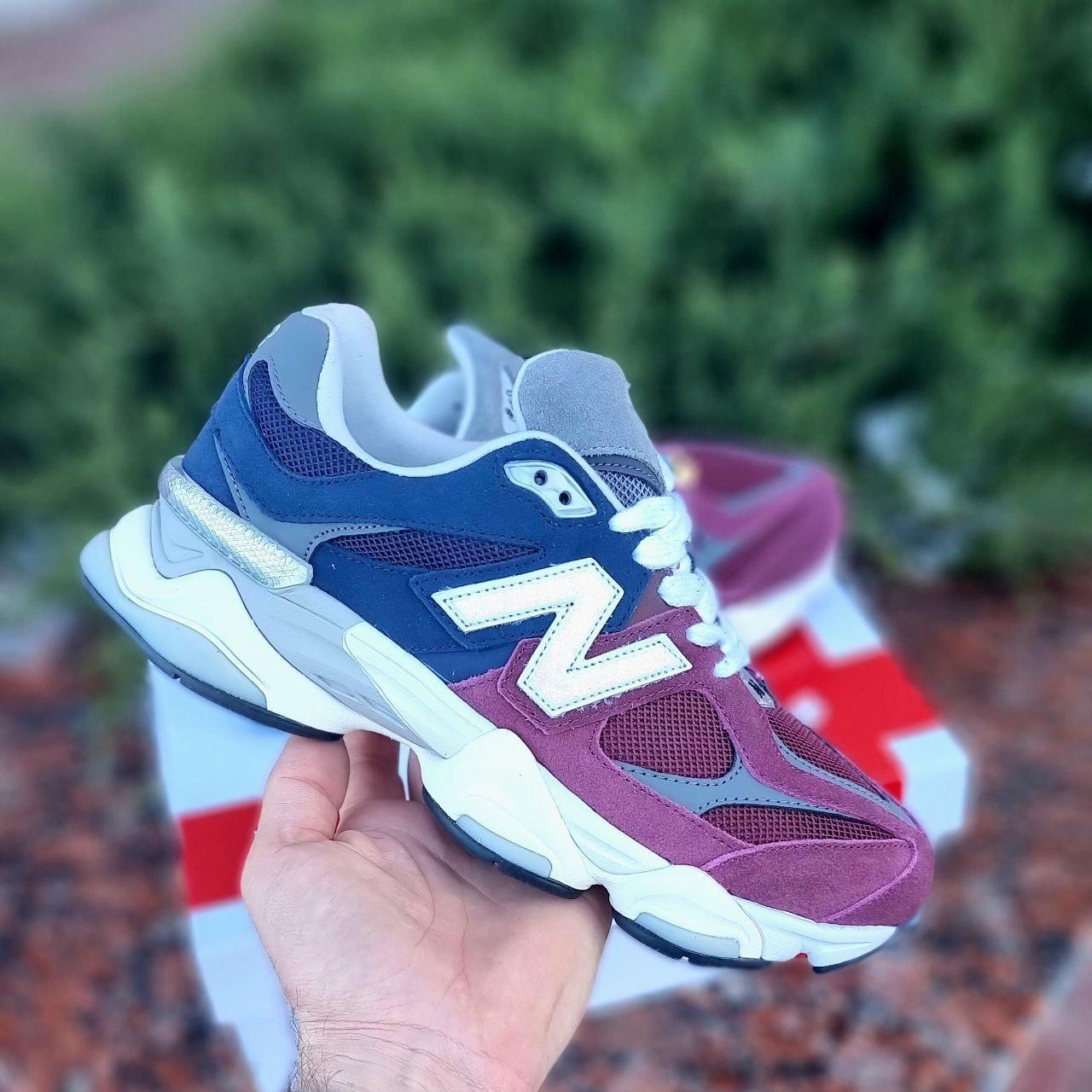 Чоловічі спортивні кросівки New Balance 9060 (бузково-сині) демісезонні кроси 01833 Нью Беленс vkross, фото 1