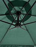 Парасоля садова з нахилом 3,5м ЗЕЛЕНА + ЧЕХОЛ Ideal Garden YN7011 Зонт садовий Зонтік Парасолька, фото 7