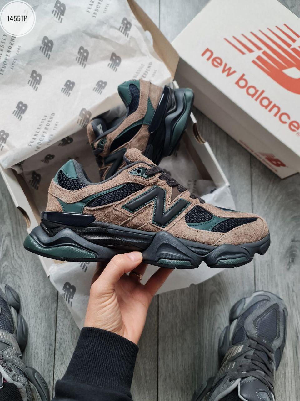 Чоловічі спортивні кросівки New Balance 9060 Brown (коричневі) демісезонні кроси 1455TP Нью Беленс vkross, фото 1