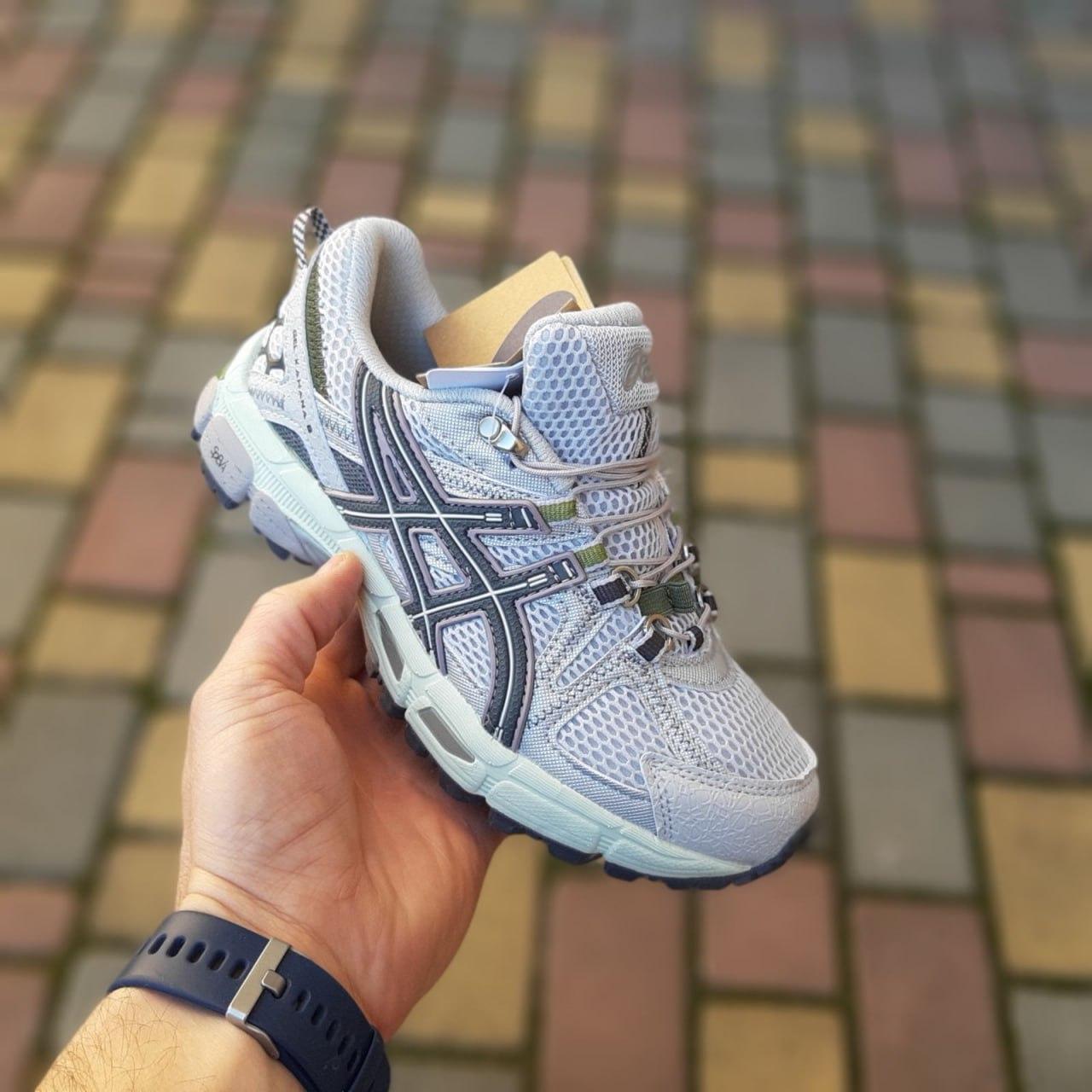 Жіночі демісезонні кросівки Asics Gel-Kahana 8 (сірі із зеленим) спортивні кросівки 21128 Асикс vkross, фото 1