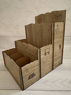 Органайзер для робочого столу з відділами — подарунок для школяра / школярки