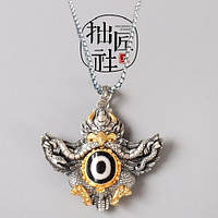 Срібна кольє підвіска кулон Будда-покровитель Бог-птиц Гаруда