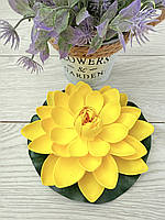 Штучний лотос для водойми, діаметр 18 см — декоративна квітка для ставка, басейну, фонтану, фото 2