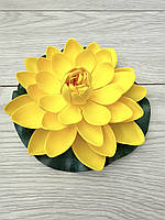 Штучний лотос для водойми, діаметр 18 см — декоративна квітка для ставка, басейну, фонтану, фото 7