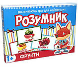 Гра Маленький розумник, обучаючі картки, серія: фрукти Strateg (30303), фото 3