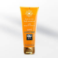 Їстівний лубрикант для мінету та сексу Shiatsu Love Mango & Green tea 75 мл